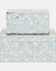 Made Goods Atalia Geometrical Tikra Box, 2-Piece Set