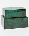 Made Goods Brielle Green Shell Box, 2-Piece Set