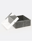 Made Goods Jasen Realistic Faux Shagreen Square Box, Set of 2