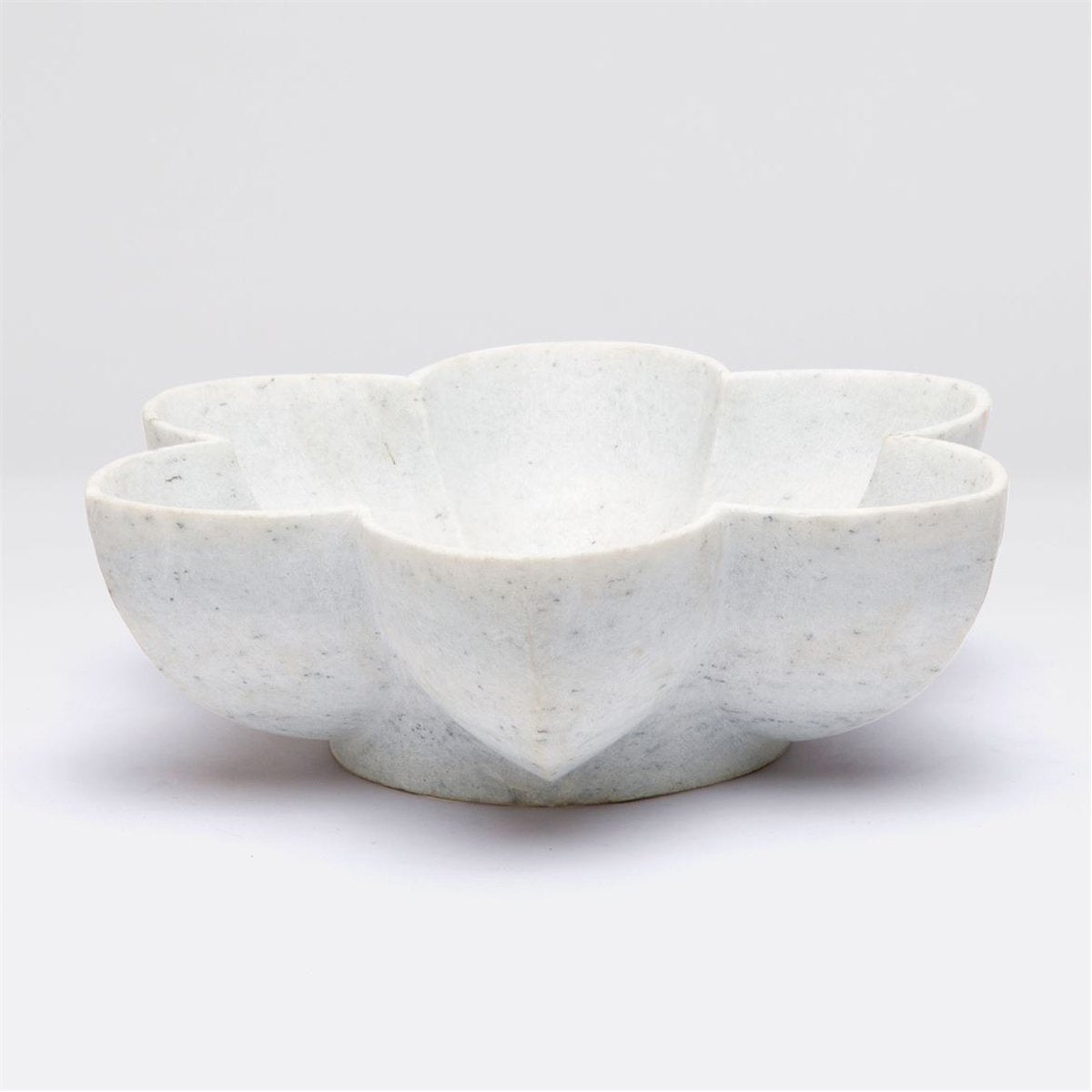 Made Goods Jasmine Marble Flower Outdoor Bowl