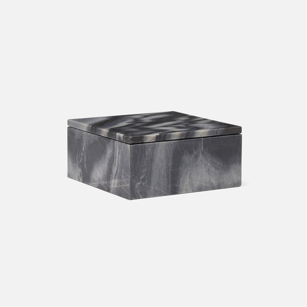 Made Goods Lago 8-Inch Carved Marble Outdoor Box, Set of 2