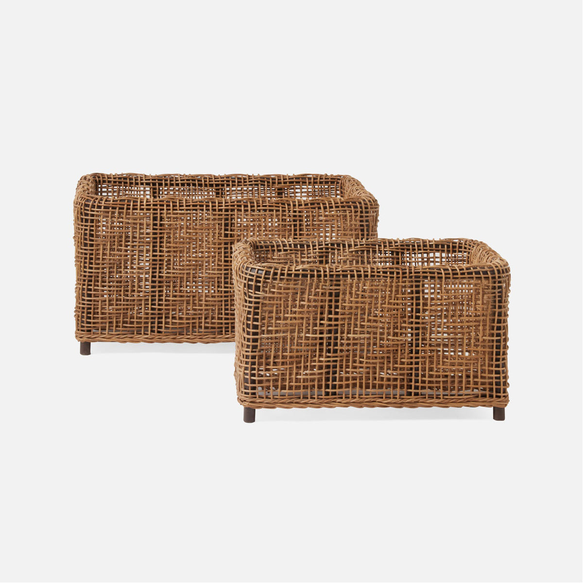 Made Goods Lexandra Woven Wicker Basket, 2-Piece Set