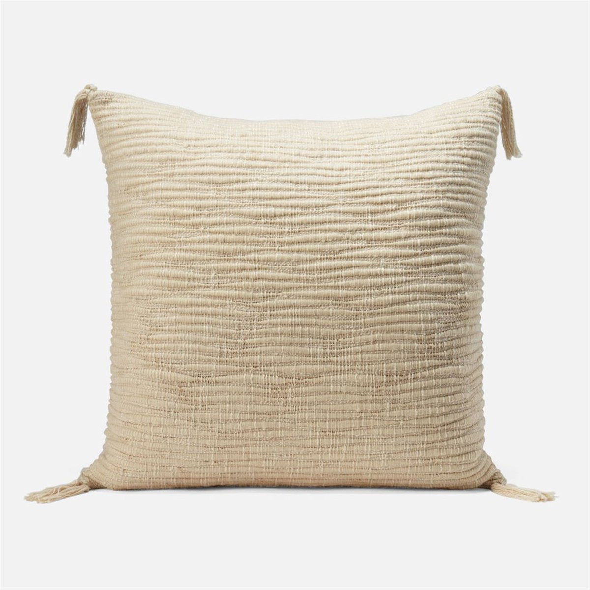 Made Goods Margalo Wool Blend Tassel Pillows, Set of 2