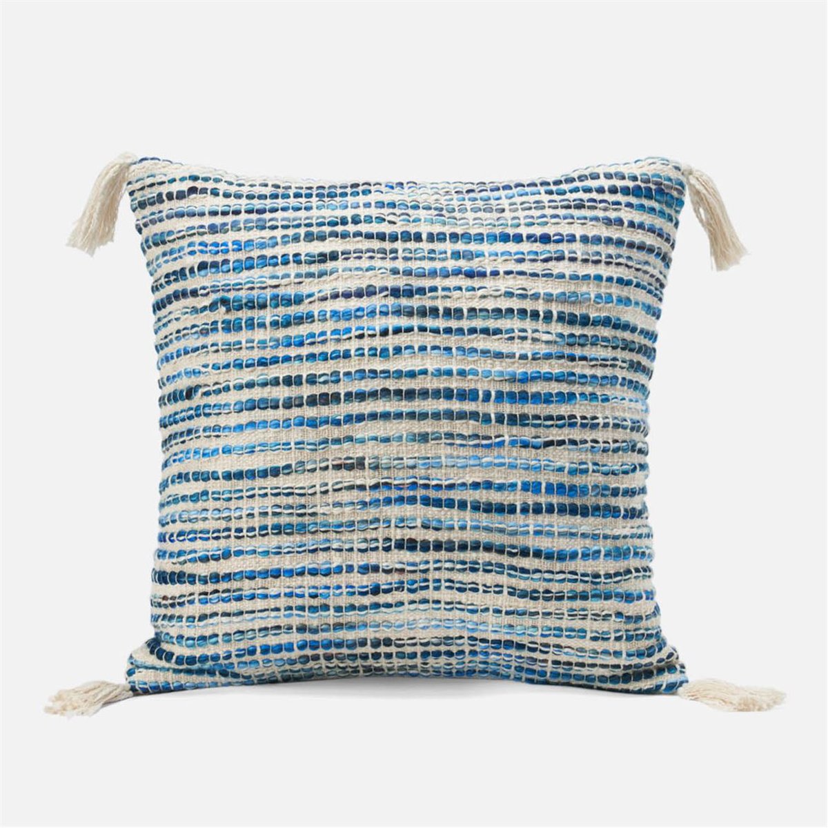 Made Goods Margalo Wool Blend Tassel Pillows, Set of 2