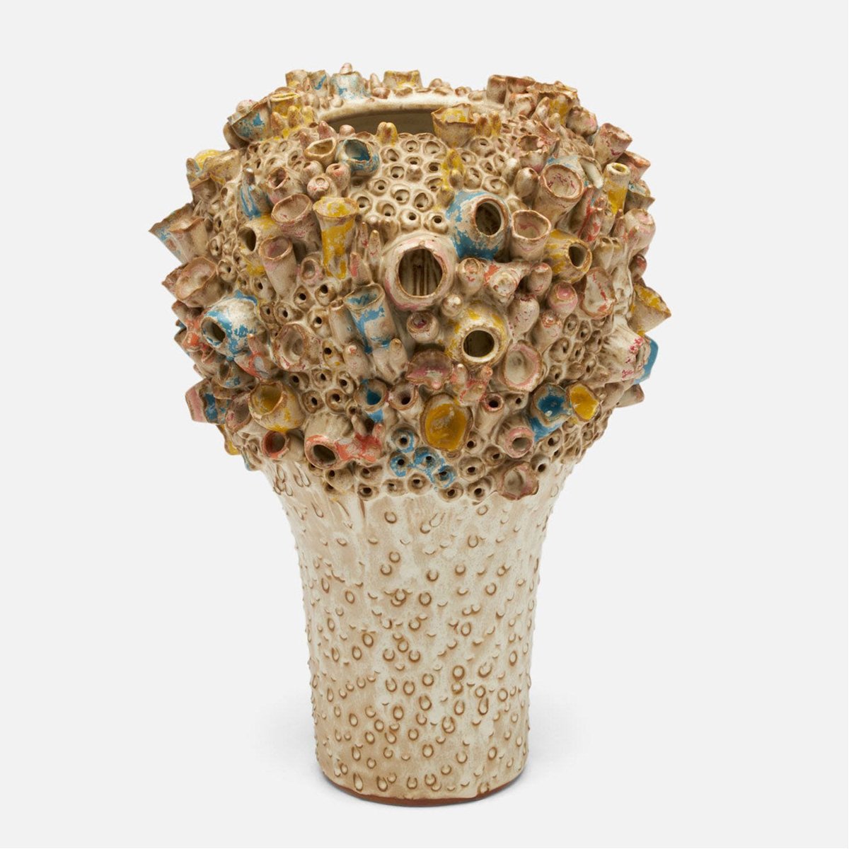 Made Goods Priska Coral-Inspired Vase in Multi-Color Stoneware