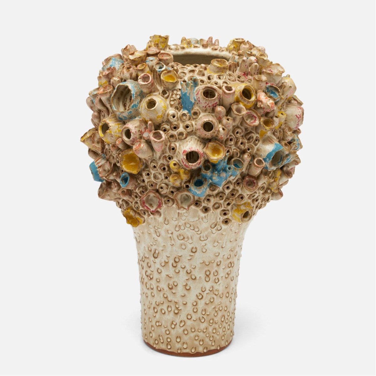 Made Goods Priska Coral-Inspired Vase in Multi-Color Stoneware