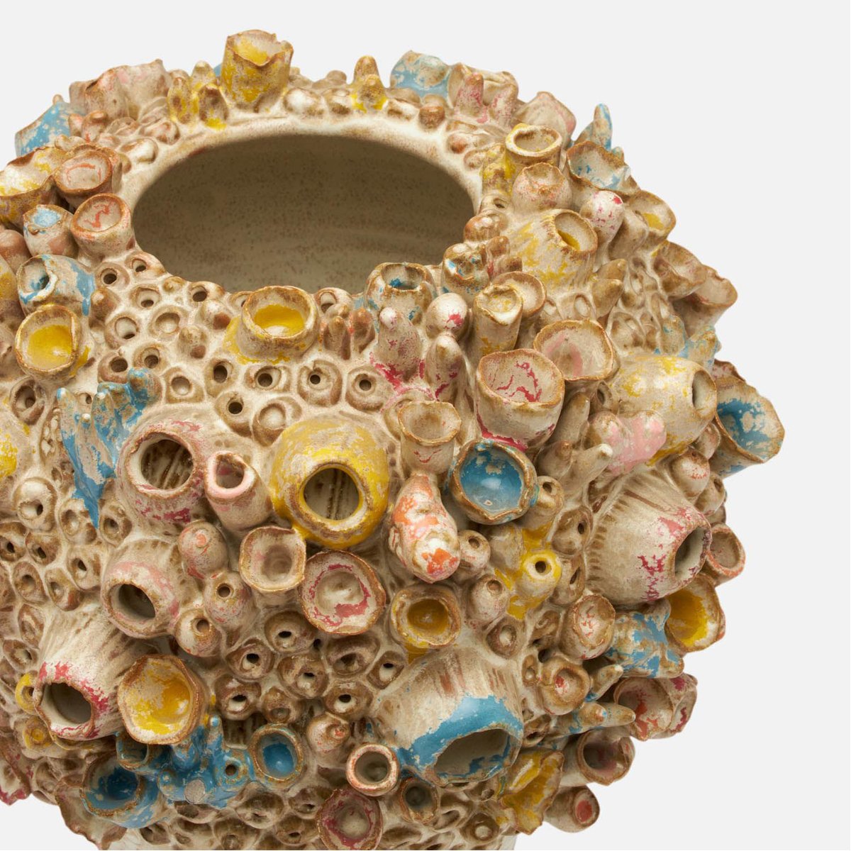 Made Goods Priska Coral-Inspired Vase in Multi-Color Stoneware