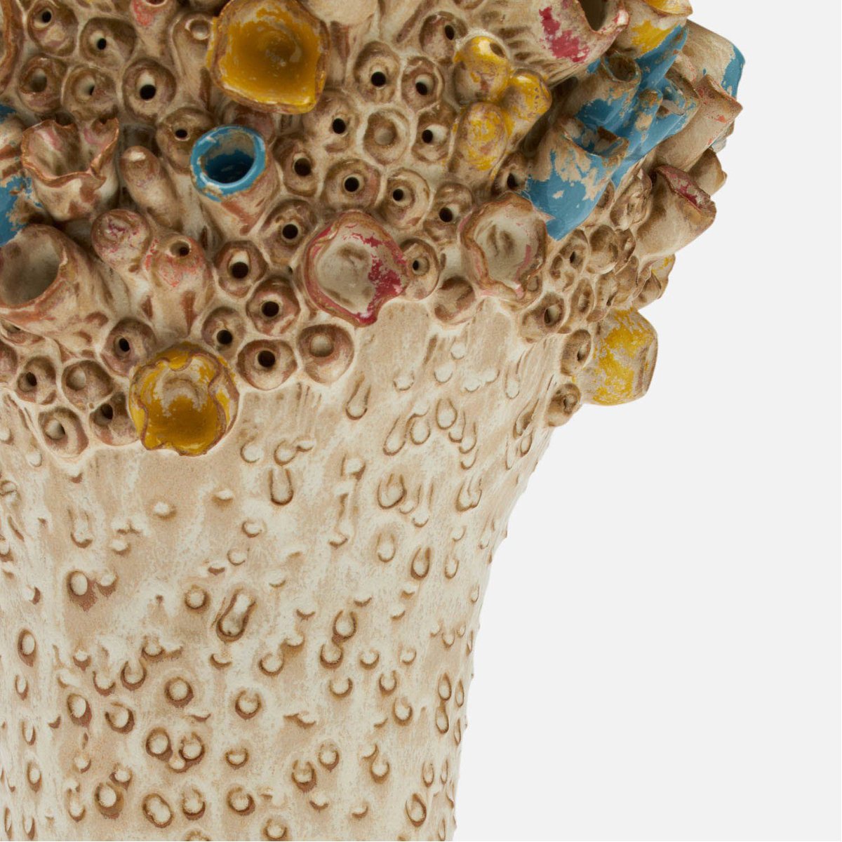 Made Goods Priska Coral-Inspired Vase in Multi-Color Stoneware