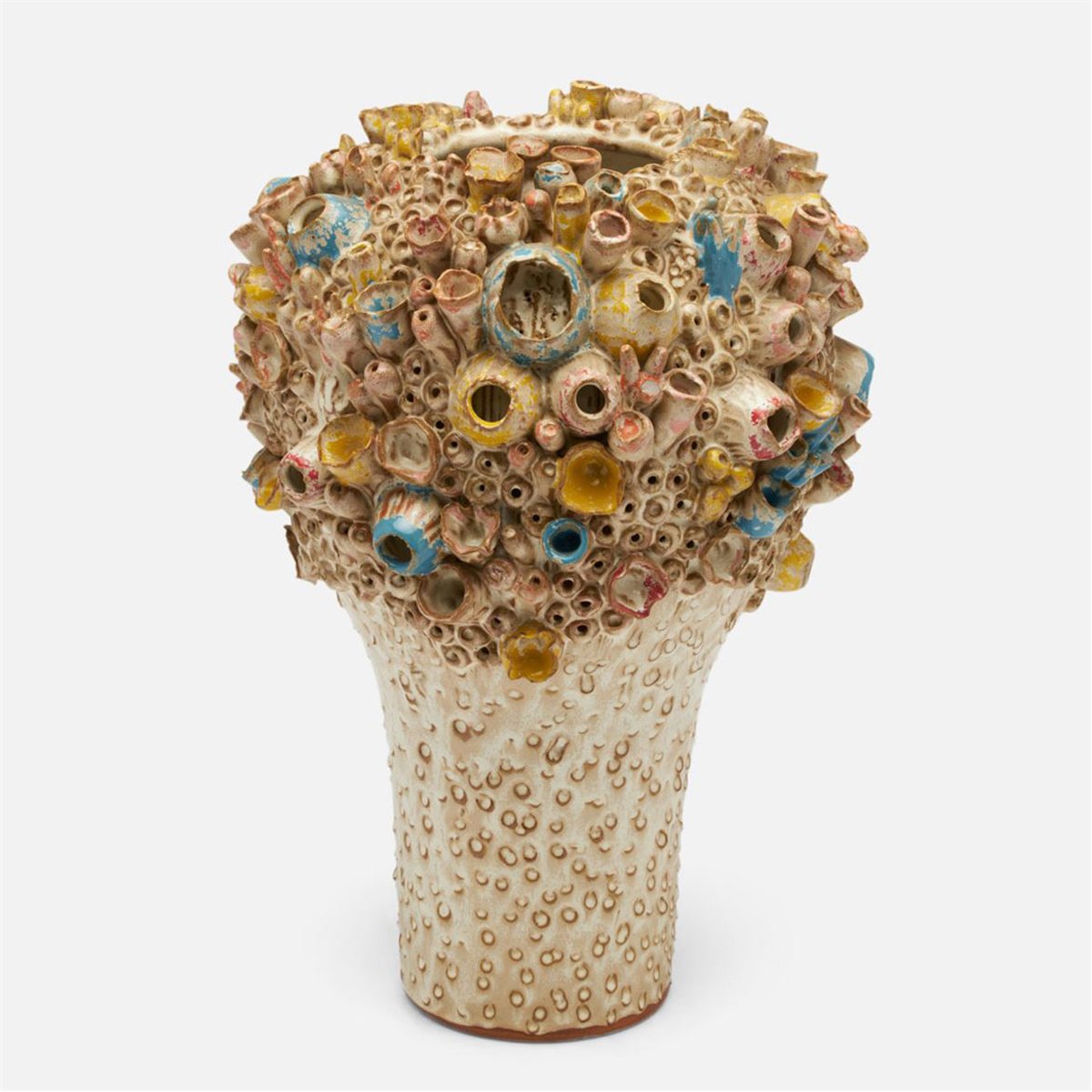 Made Goods Priska Coral-Inspired Vase in Multi-Color Stoneware