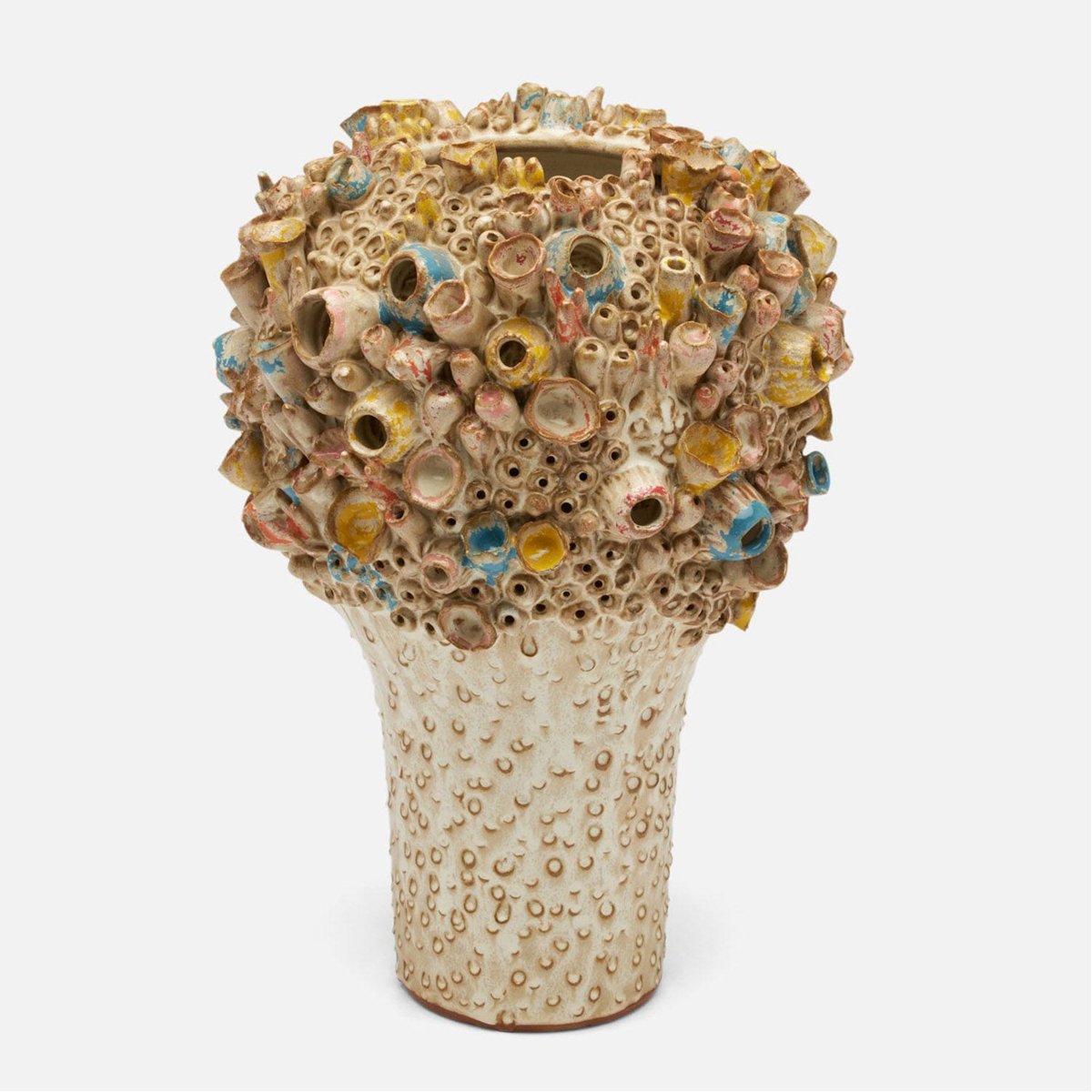 Made Goods Priska Coral-Inspired Vase in Multi-Color Stoneware