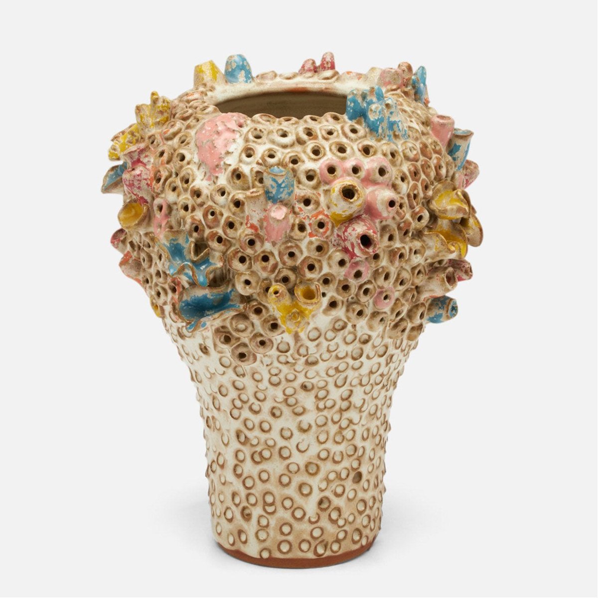 Made Goods Priska Coral-Inspired Vase in Multi-Color Stoneware