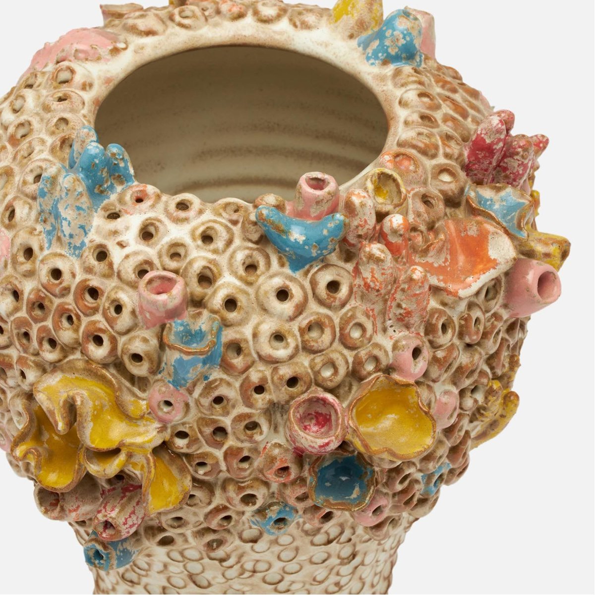 Made Goods Priska Coral-Inspired Vase in Multi-Color Stoneware