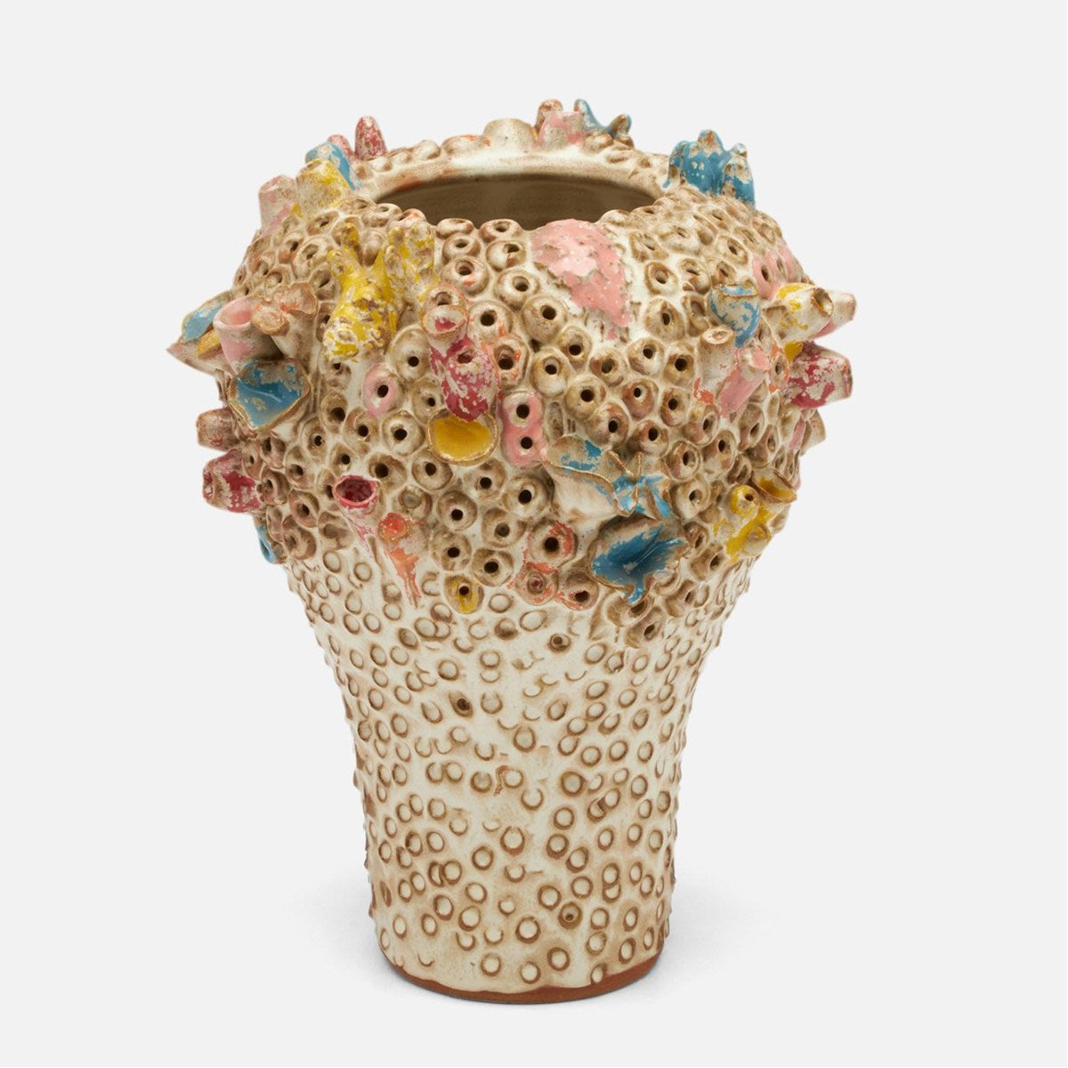 Made Goods Priska Coral-Inspired Vase in Multi-Color Stoneware