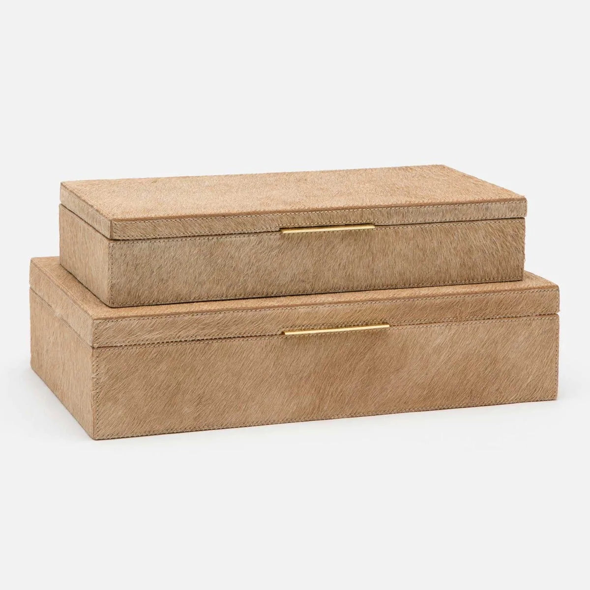 Made Goods Ralston Hair-On-Hide Box, 2-Piece Set