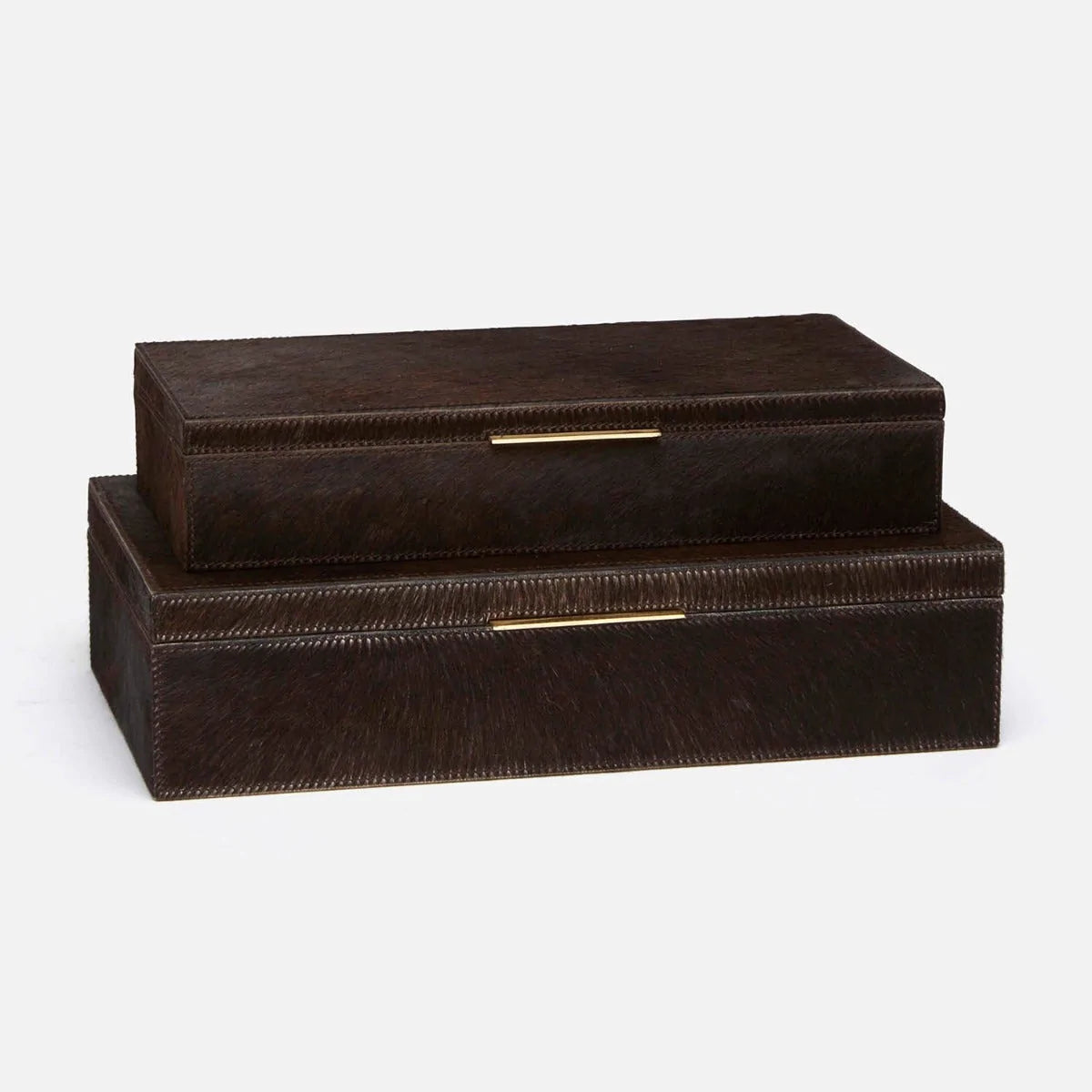 Made Goods Ralston Hair-On-Hide Box, 2-Piece Set