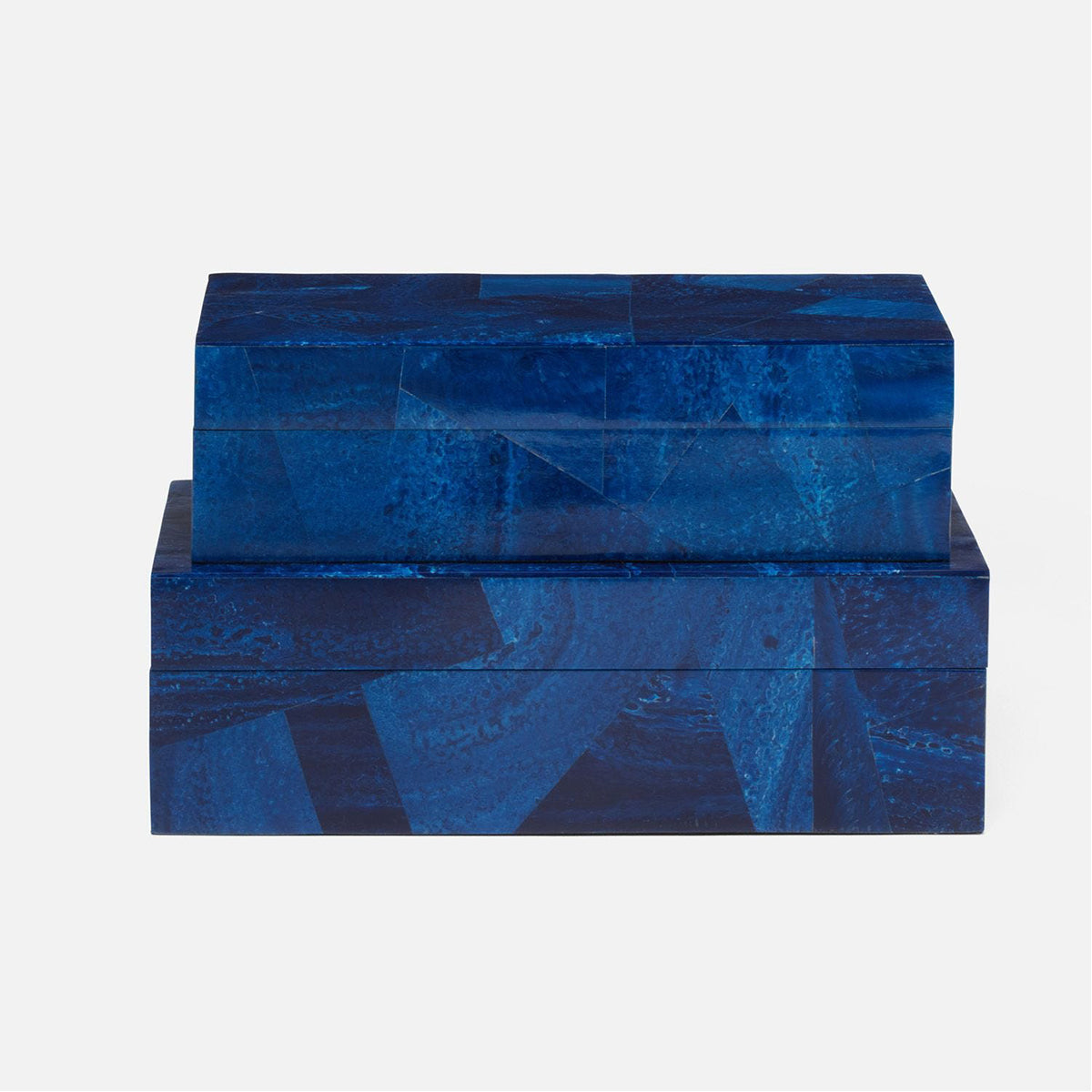 Made Goods Travis Marbled Resin Veneer Box, 2-Piece Set