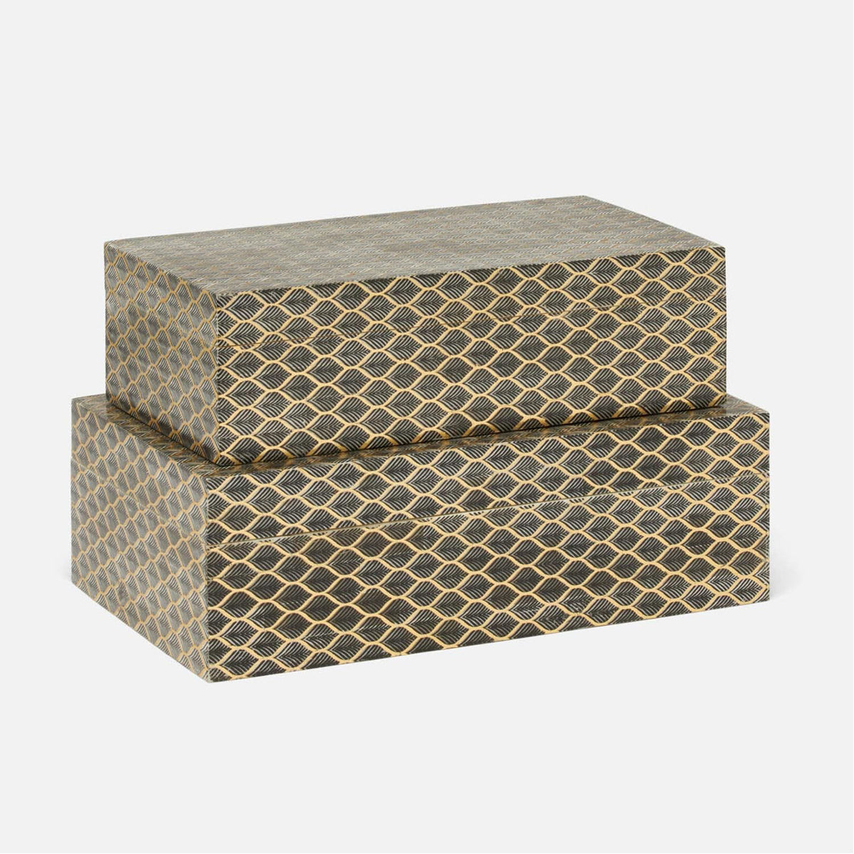 Made Goods Zakiah Lacquered Box, 2-Piece Set