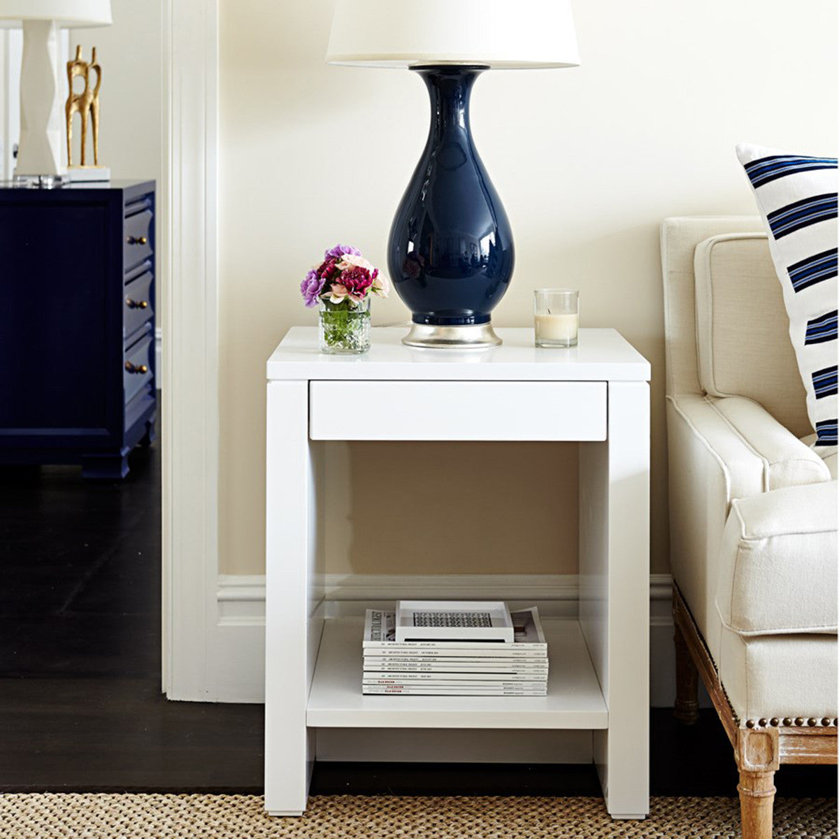 Villa &amp; House Odom 1 Drawer Side Table