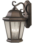 Sea Gull Lighting Martinsville Large 3-Light Outdoor Wall Lantern