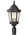 Sea Gull Lighting Martinsville 3-Light Outdoor Post Lantern with Bulb