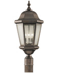 Sea Gull Lighting Martinsville 3-Light Outdoor Post Lantern