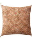 Loloi P0621 22" x 22" Hand Woven Pillow, Set of 2