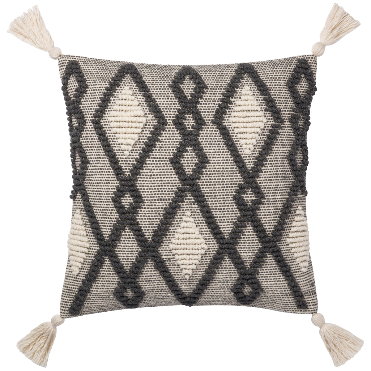 Loloi P0689 Grey Pillow, Set of 2