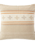 Loloi P0933 Beige Orange Pillow, Set of 2