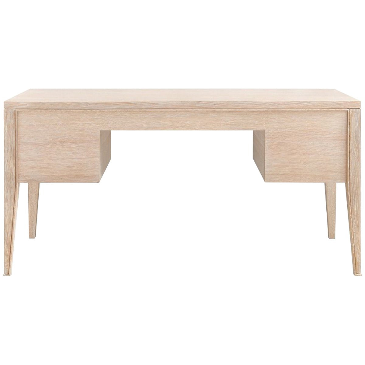 Villa &amp; House Paola Desk, Bleached Cerused Oak