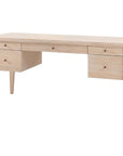 Villa & House Paola Desk, Bleached Cerused Oak