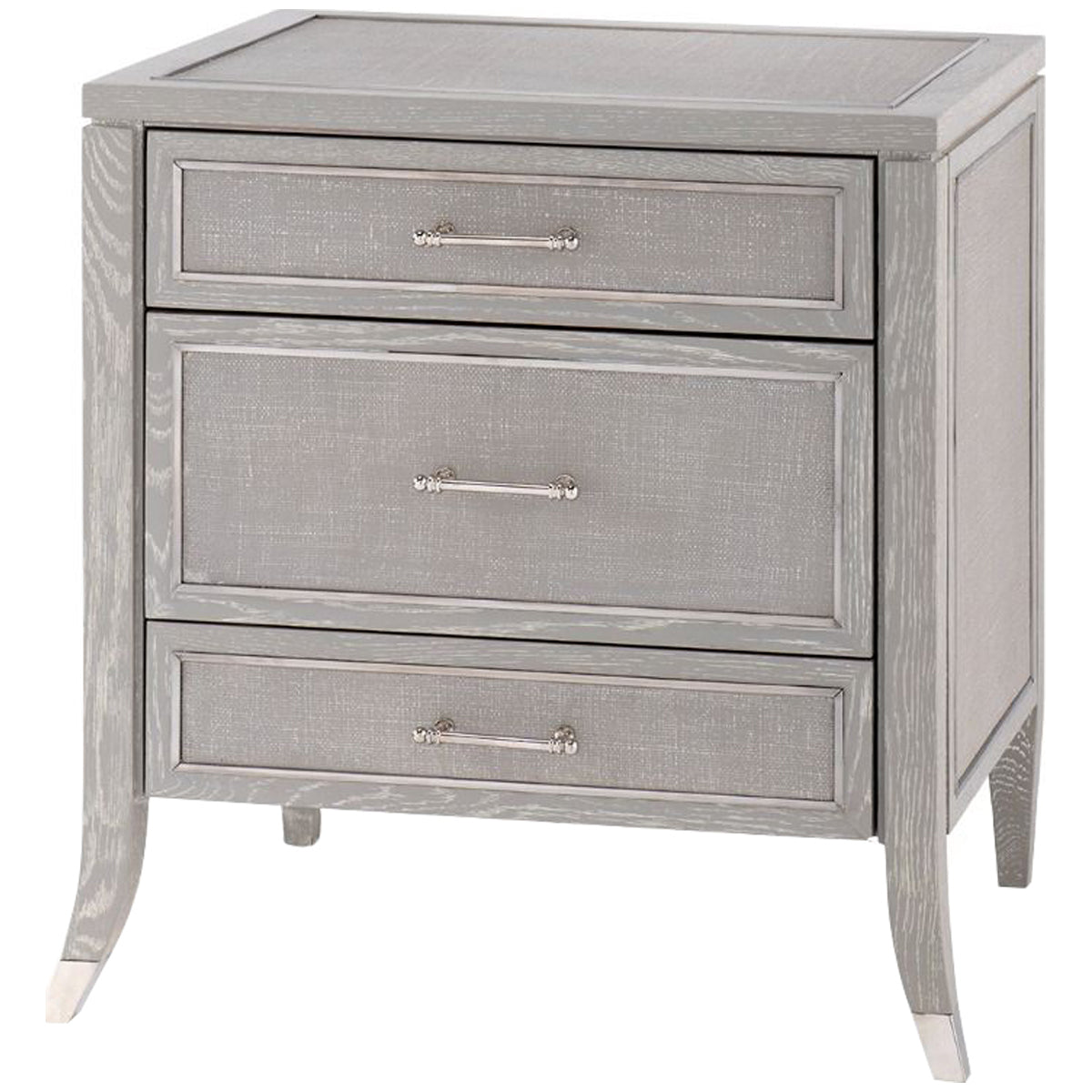 Villa &amp; House Paulina 3-Drawer Side Table, Gray