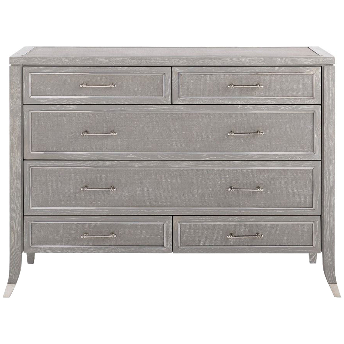 Villa &amp; House Paulina Large 6-Drawer Dresser, Gray