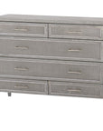 Villa & House Paulina Large 6-Drawer Dresser, Gray