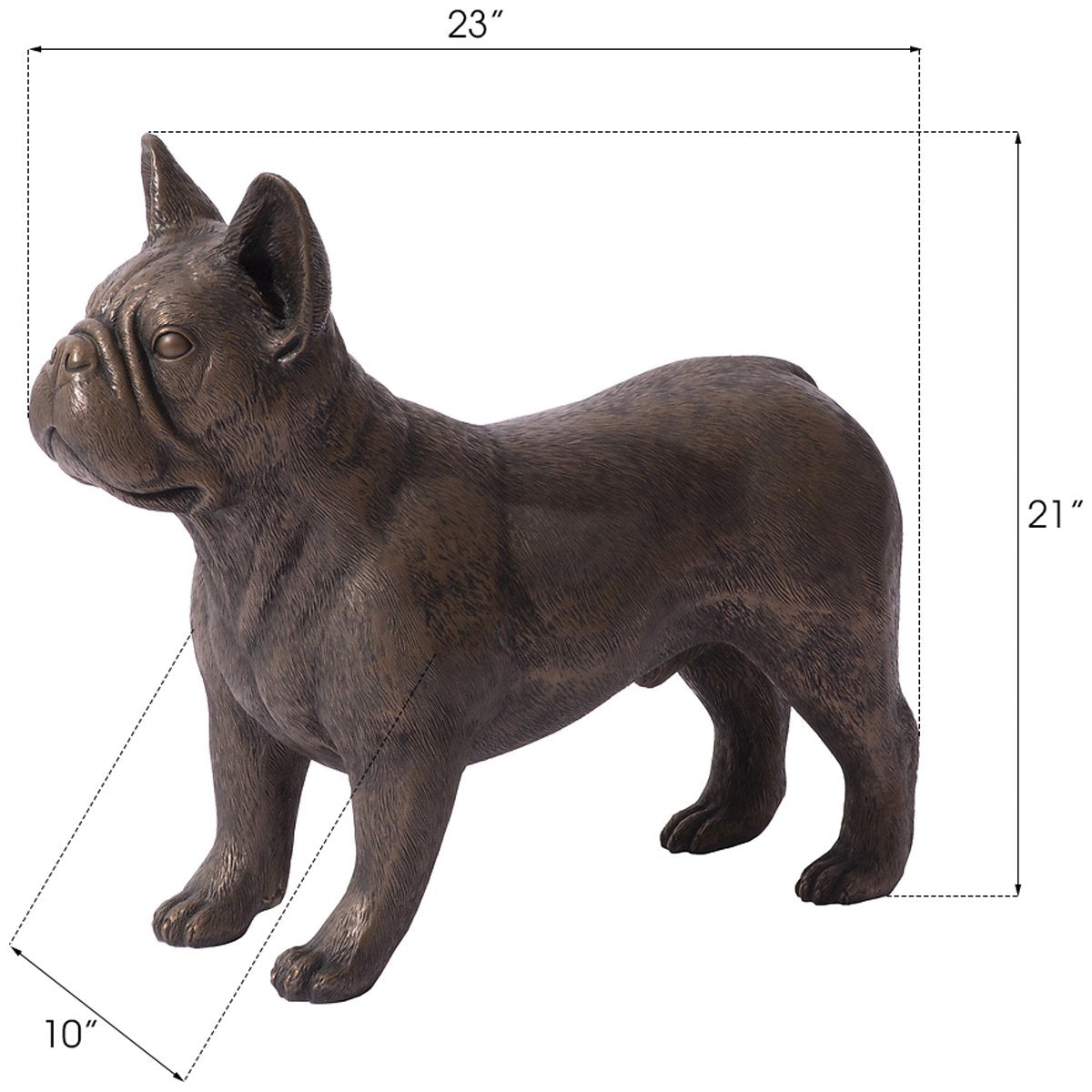 Phillips Collection French Bulldog Outdoor Sculpture