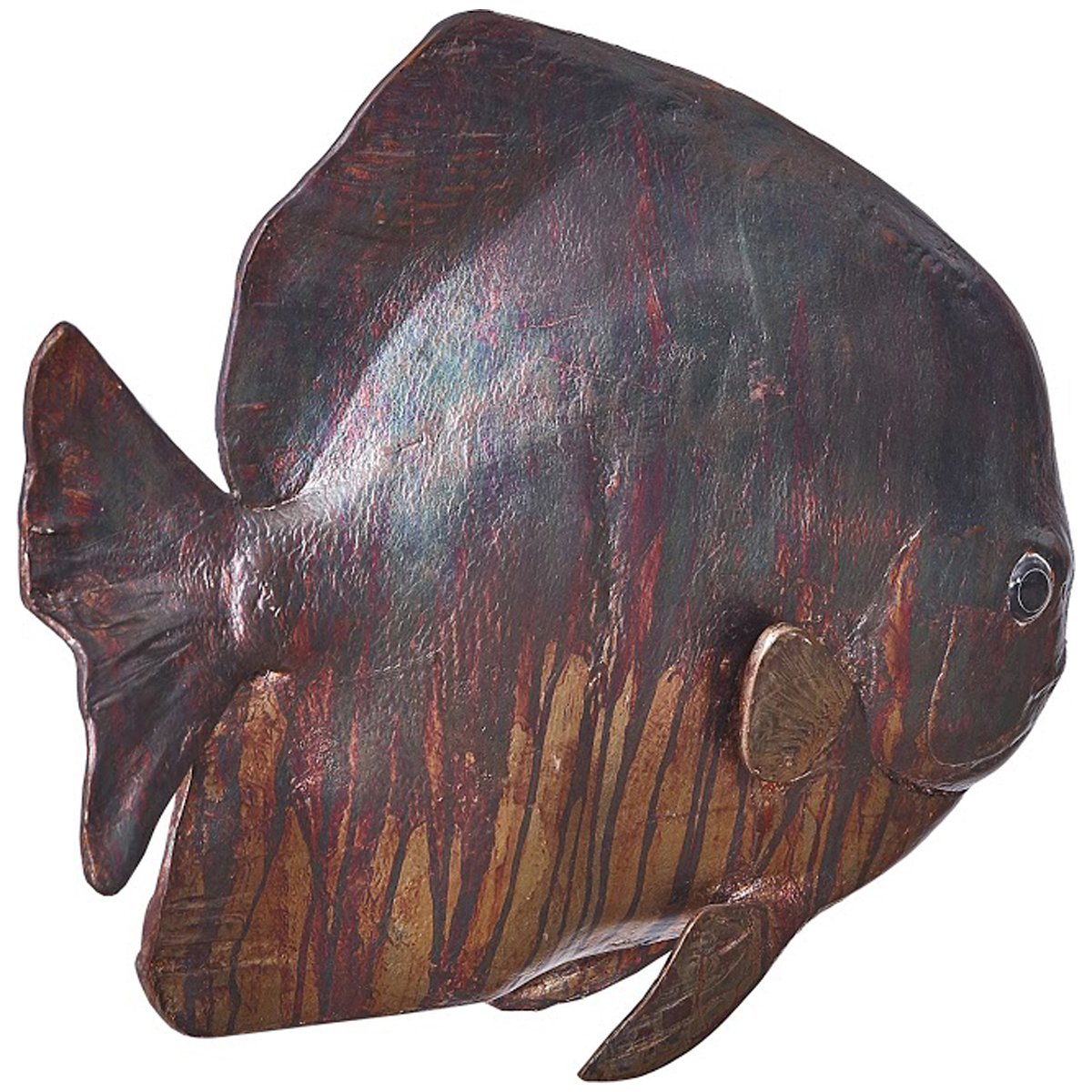 Phillips Collection Australian Bat Fish Maroon Wall Sculpture