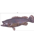 Phillips Collection Estuary Cod Fish Wall Sculpture, Copper Patina