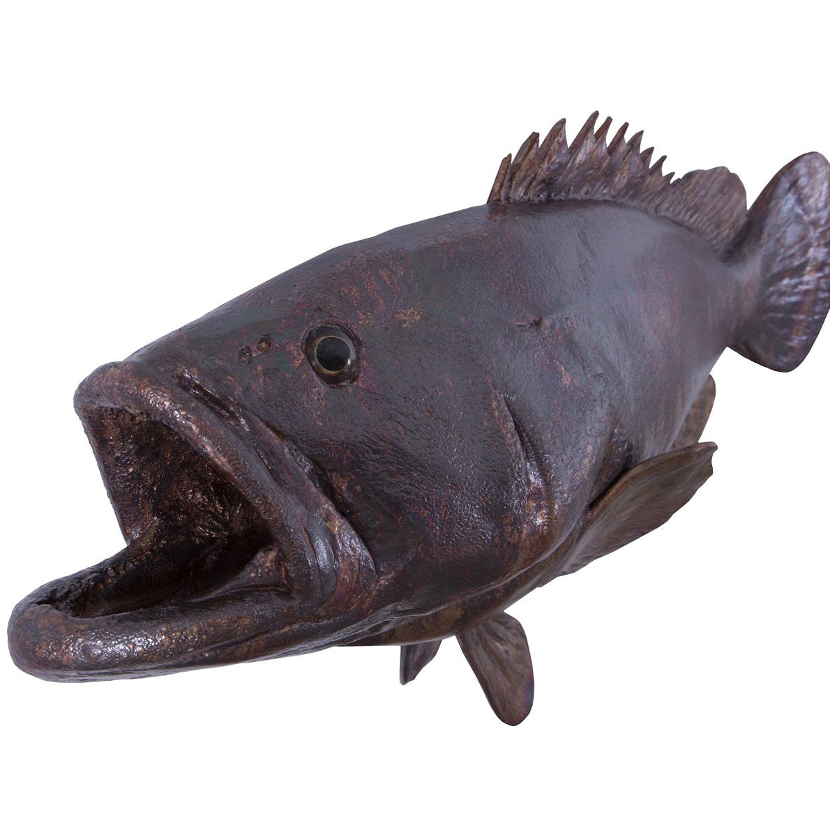 Phillips Collection Estuary Cod Fish Wall Sculpture, Copper Patina