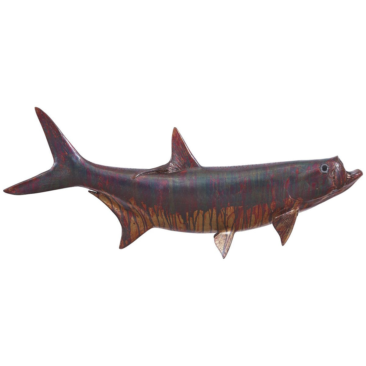 Phillips Collection Tarpon Fish Wall Sculpture, Copper Patina