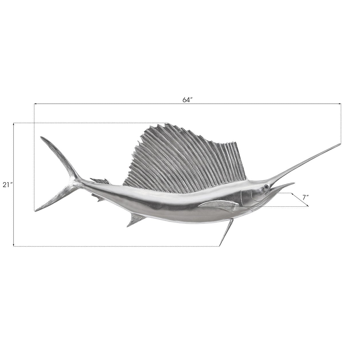 Phillips Collection Sail Fish Wall Sculpture