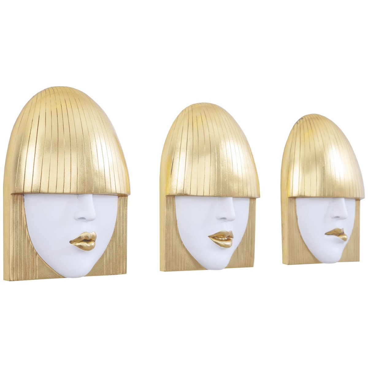 Phillips Collection Fashion Faces Wall Art, 3-Piece Set