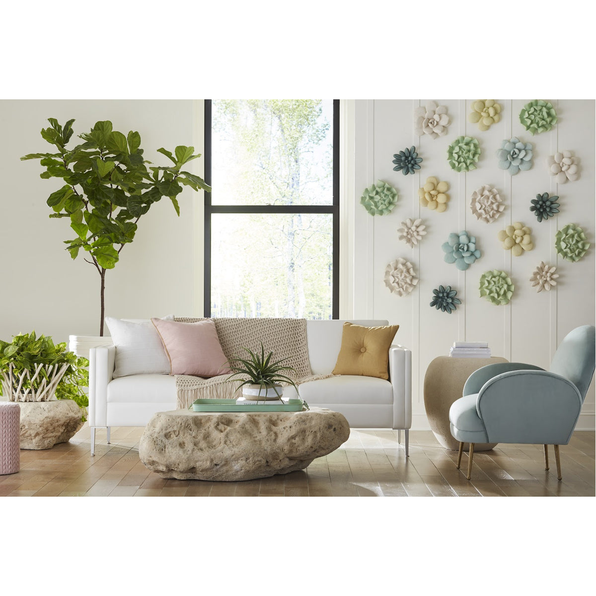 Phillips Collection Topsy Turvy Succulent Outdoor Wall Art