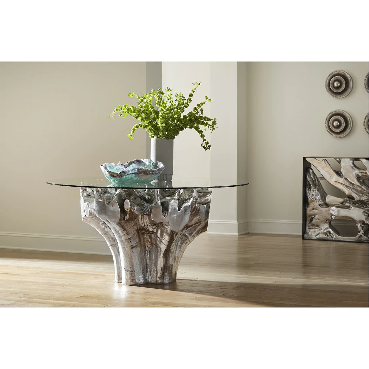 Phillips Collection Root Small Silver Dining Table