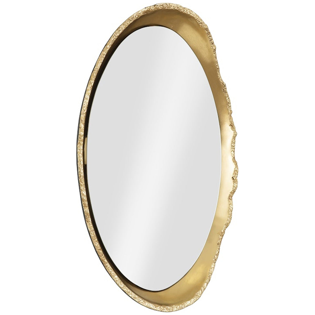 Phillips Collection Broken Egg Black and Gold Mirror