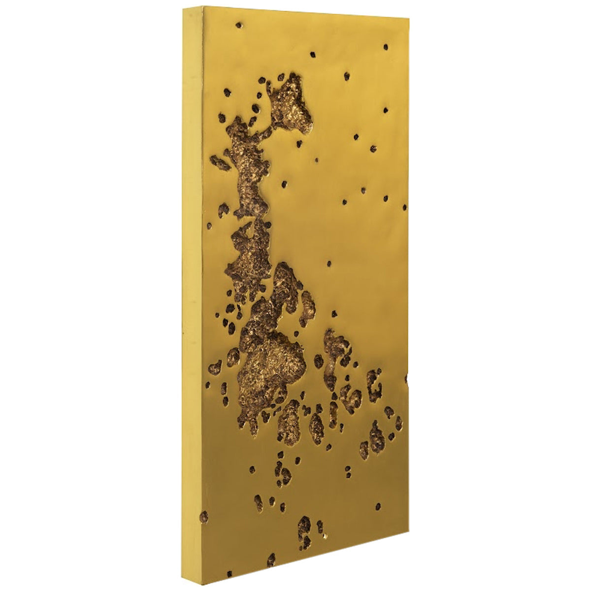 Phillips Collection Splotch Rectangle Gold Wall Art, Freeform