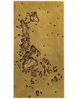 Phillips Collection Splotch Rectangle Gold Wall Art, Freeform