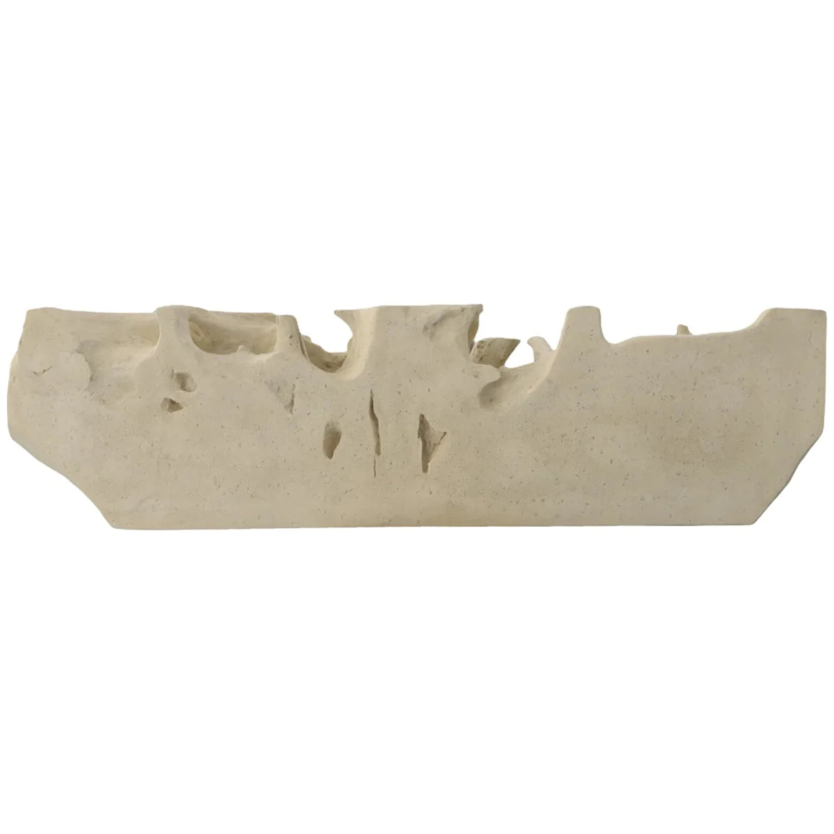 Phillips Collection Beau Cast Root Console Table in Roman Stone