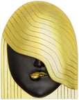 Phillips Collection Fashion Faces Wave Black and Gold Wall Art