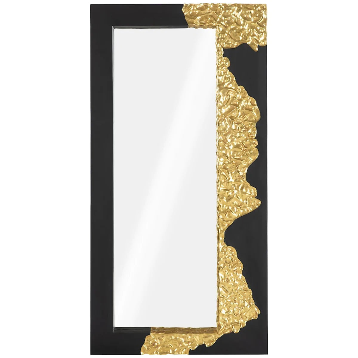 Phillips Collection Mercury Rectangular Black Gold Mirror