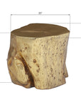 Phillips Collection Log Large Stool, Gold Leaf