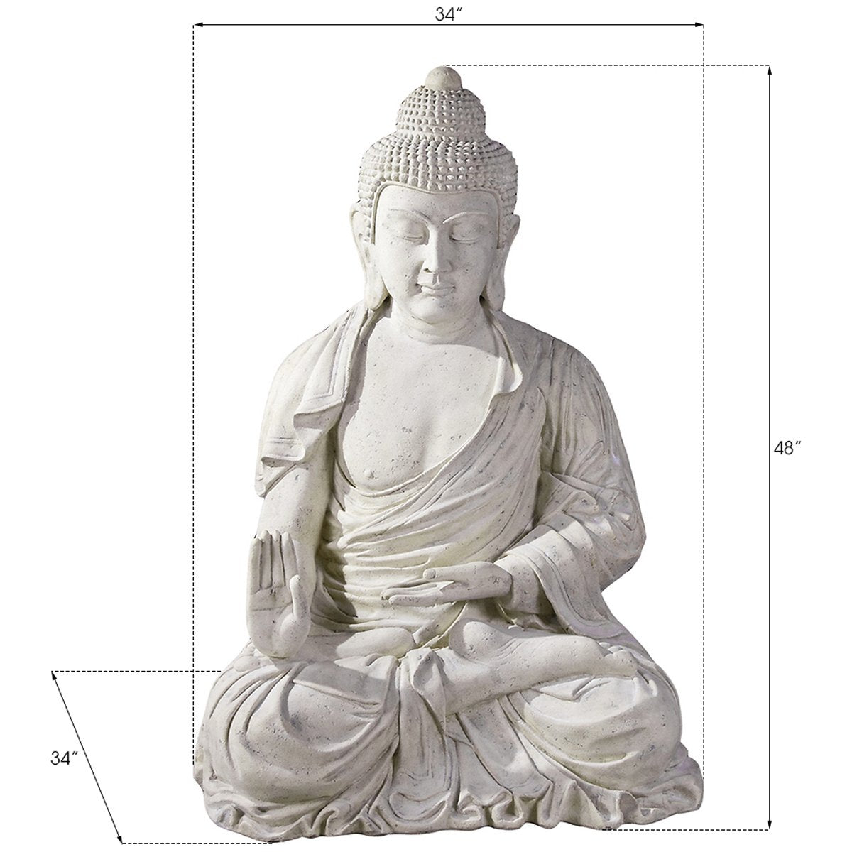 Phillips Collection Enchanting Buddha Sculpture, Roman Stone